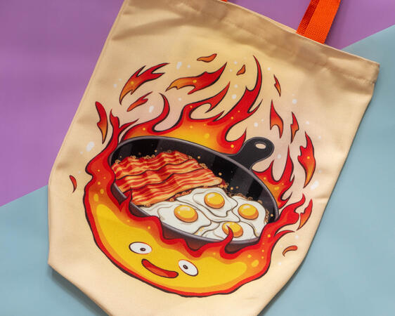flame tote bag